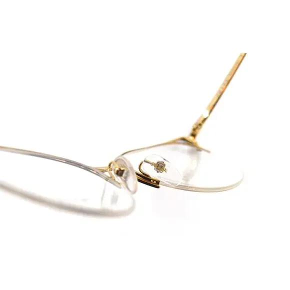 PRADA PR 64U 98R1O1 BROWN GOLD DEMO LENS AUTHENTIC EYEGLASSES FRAME - Picture 9 of 12